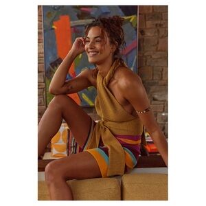 FP BEACH • Orchid Convertible Open-Back Sweater Tank in Honey Tree